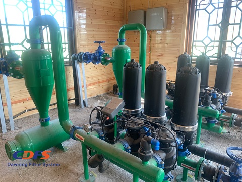 Well water irrigation filter for drip irrigation