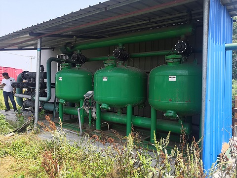 River filtration sand media filter for irrigation systems