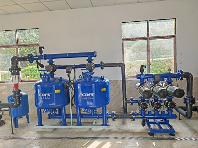 Advanced Filtration for Citrus Orchards Combining Sand Media and Disc Filters with Flow Meters